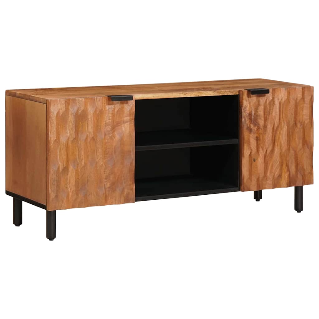 Mobile TV con porta Finitura Marrone Acacia 105 x 33 x 46 cm