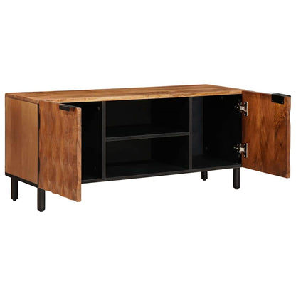 Mobile TV con porta Finitura Marrone Acacia 105 x 33 x 46 cm