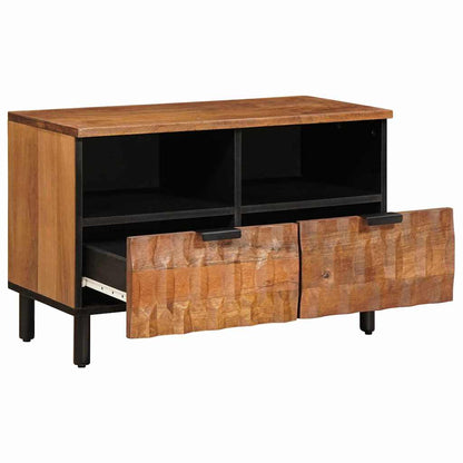 Mobile TV con cassetto Finitura Marrone Acacia 70 x 33 x 46 cm