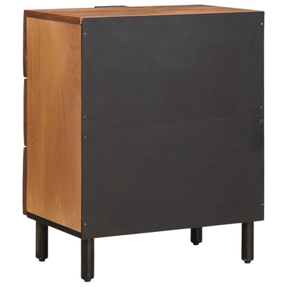 Armadio da Notte con cassetto Marrone 50 x 33 x 62 cm