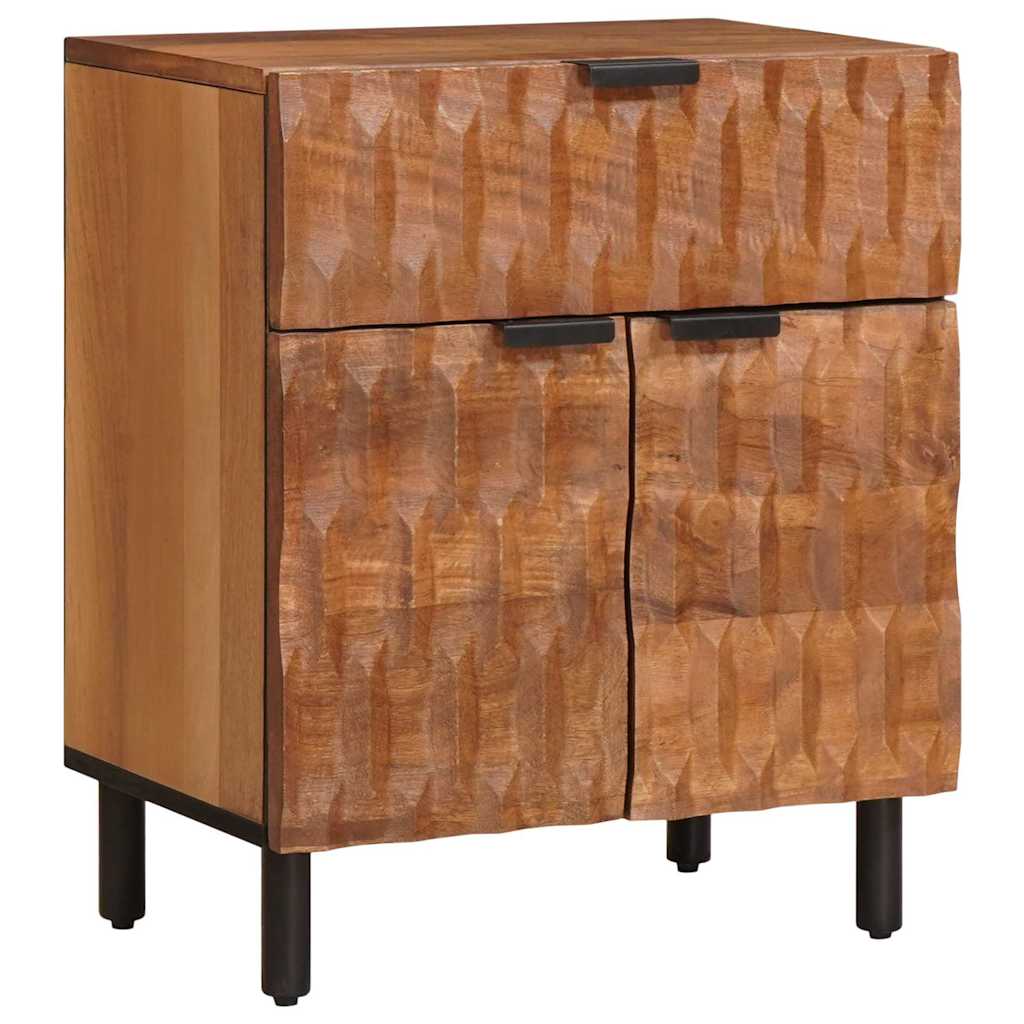 Armadio da Notte con cassetto Marrone 50 x 33 x 60 cm
