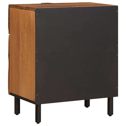 Armadio da Notte con cassetto Marrone 50 x 33 x 60 cm