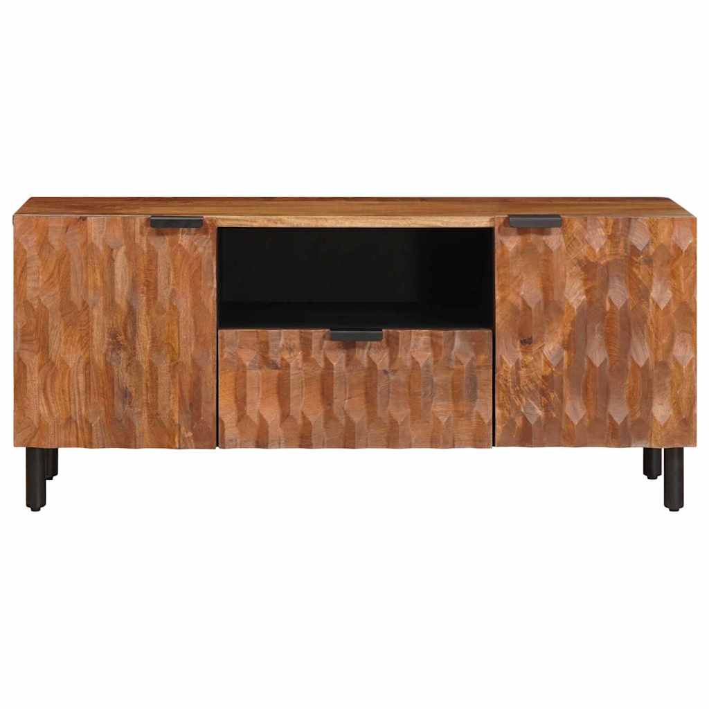 Mobile TV con cassetto Finitura Marrone Acacia 105 x 33 x 46 cm