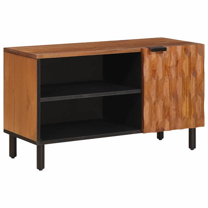Mobile TV con porta Finitura Marrone Acacia 80 x 33 x 46 cm