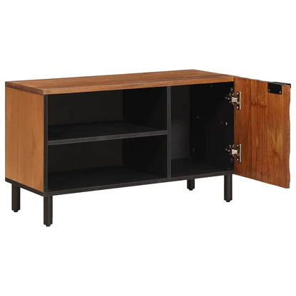 Mobile TV con porta Finitura Marrone Acacia 80 x 33 x 46 cm