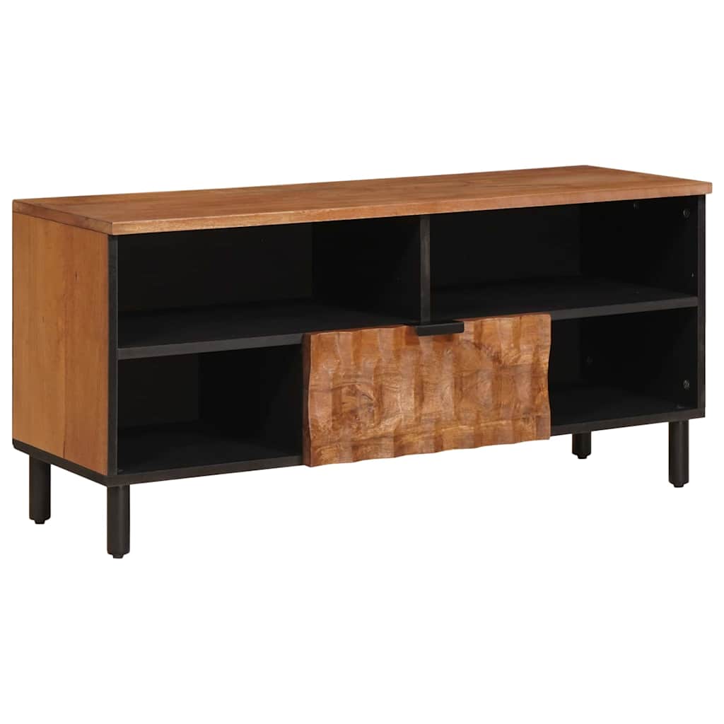 Mobile TV con cassetto Finitura Marrone Acacia 100 x 33 x 46 cm