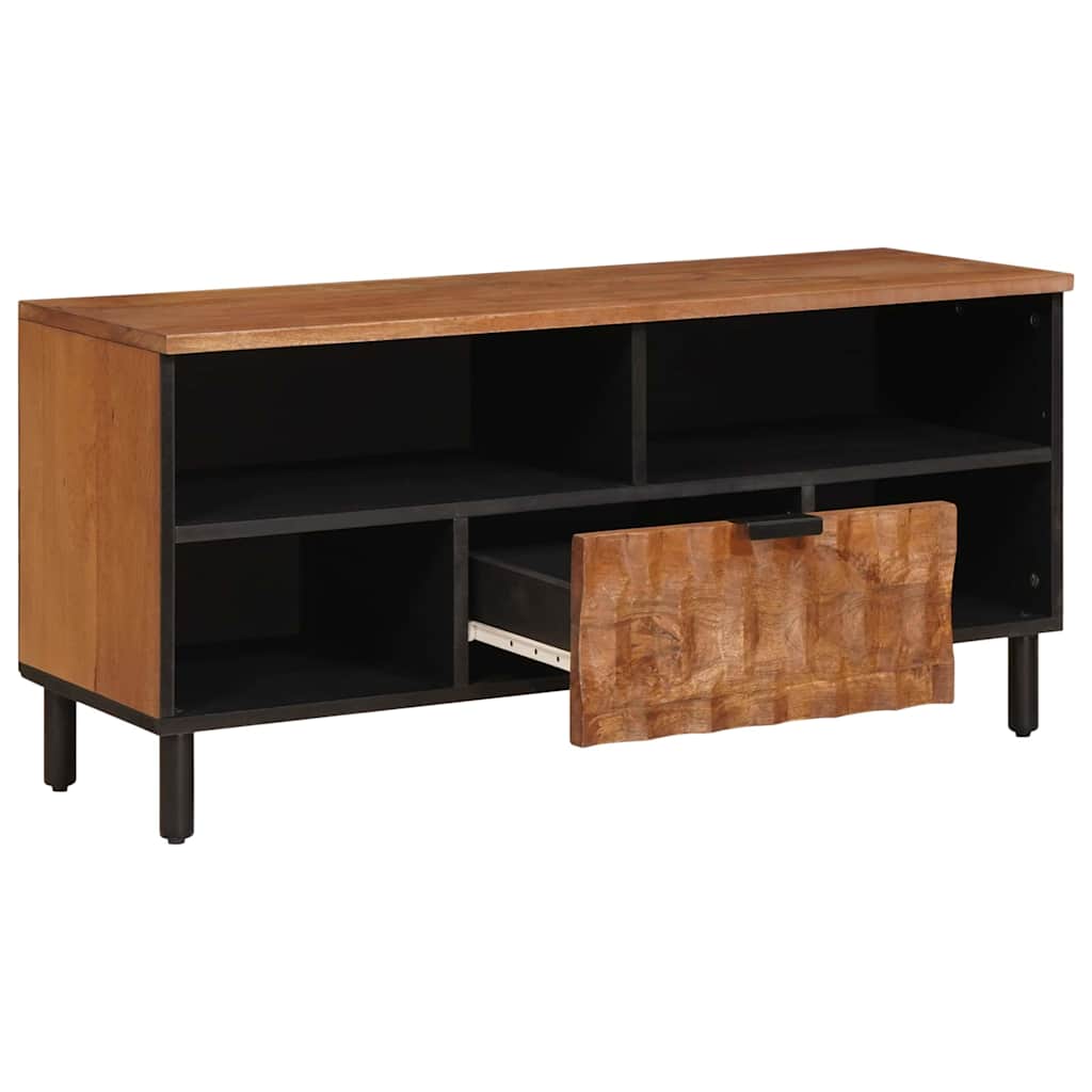 Mobile TV con cassetto Finitura Marrone Acacia 100 x 33 x 46 cm