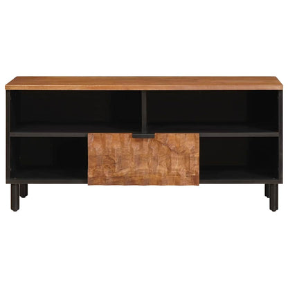 Mobile TV con cassetto Finitura Marrone Acacia 100 x 33 x 46 cm