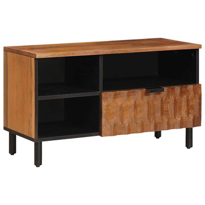 Mobile TV con cassetto Finitura Marrone Acacia 80 x 33 x 46 cm