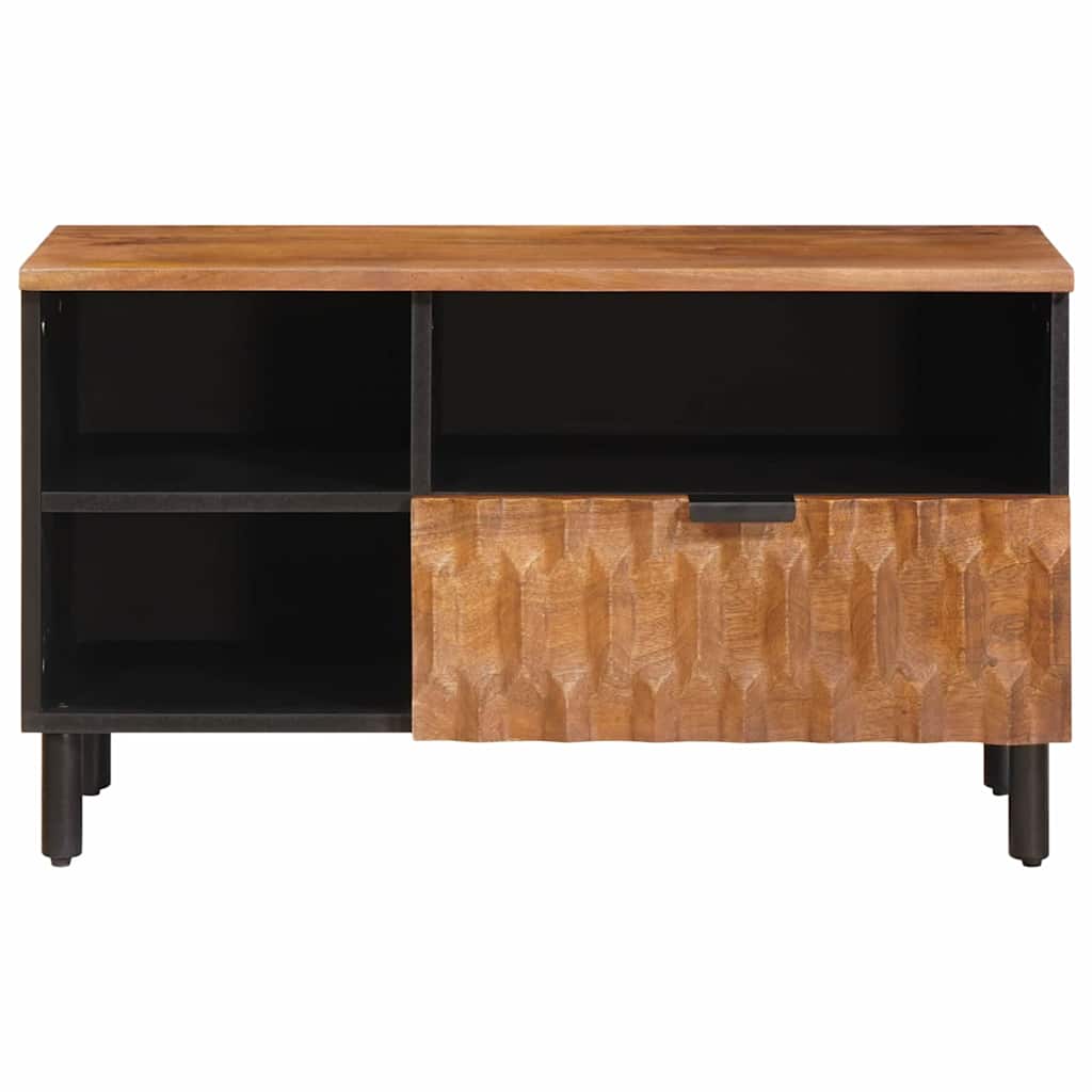 Mobile TV con cassetto Finitura Marrone Acacia 80 x 33 x 46 cm