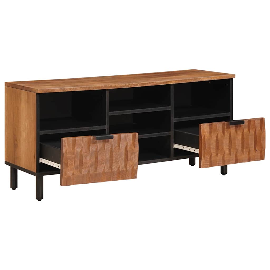 Mobile TV con cassetto Finitura Marrone Acacia 100 x 33 x 46 cm