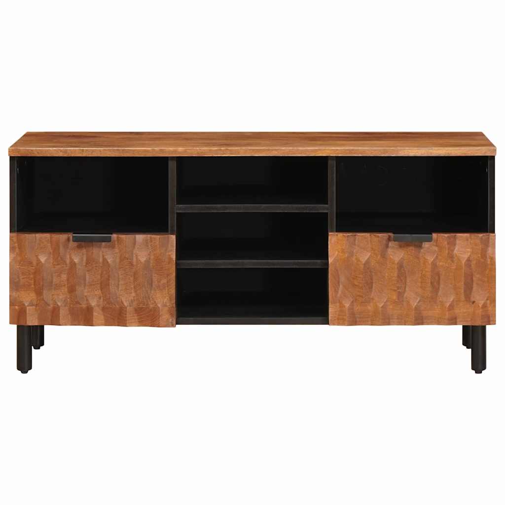 Mobile TV con cassetto Finitura Marrone Acacia 100 x 33 x 46 cm