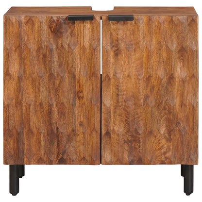Armadio per Lavabo da Bagno con porta Marrone 62 x 33 x 58 cm