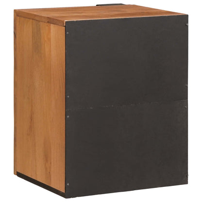 Mobile Appeso da Bagno con lo scaffale Marrone 38 x 33 x 48 cm
