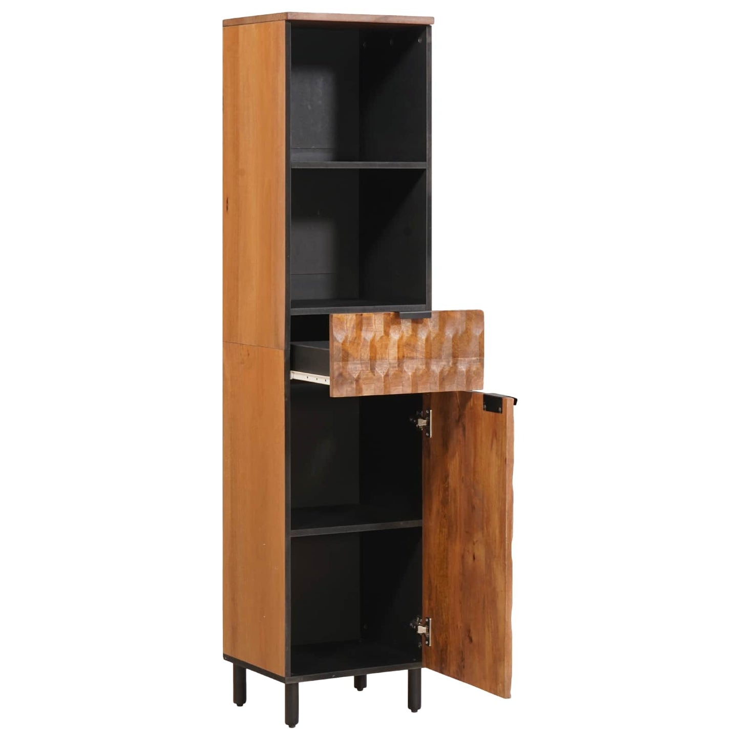 Mobile da Bagno con lo scaffale Marrone 38 x 33 x 160 cm