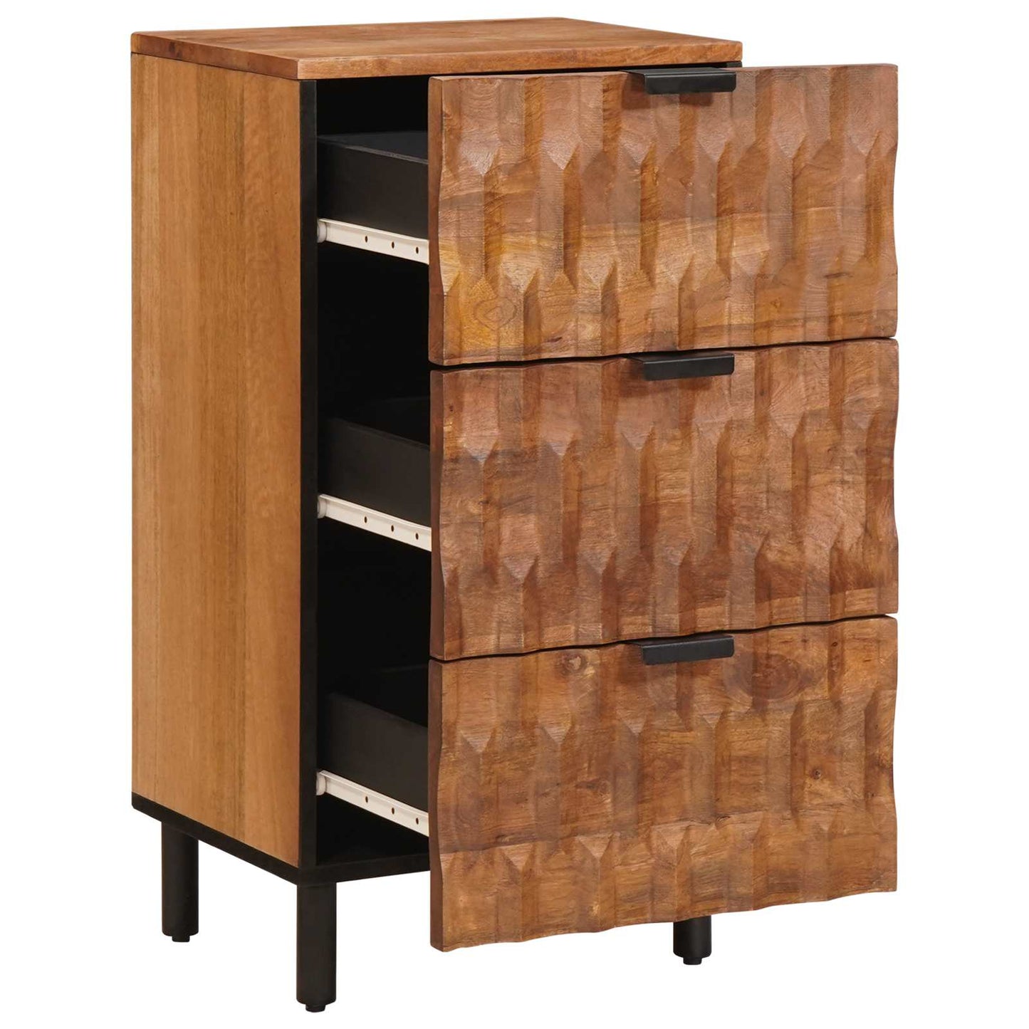 Credenza con cassetto Finitura Marrone Acacia 40 x 33 x 75 cm