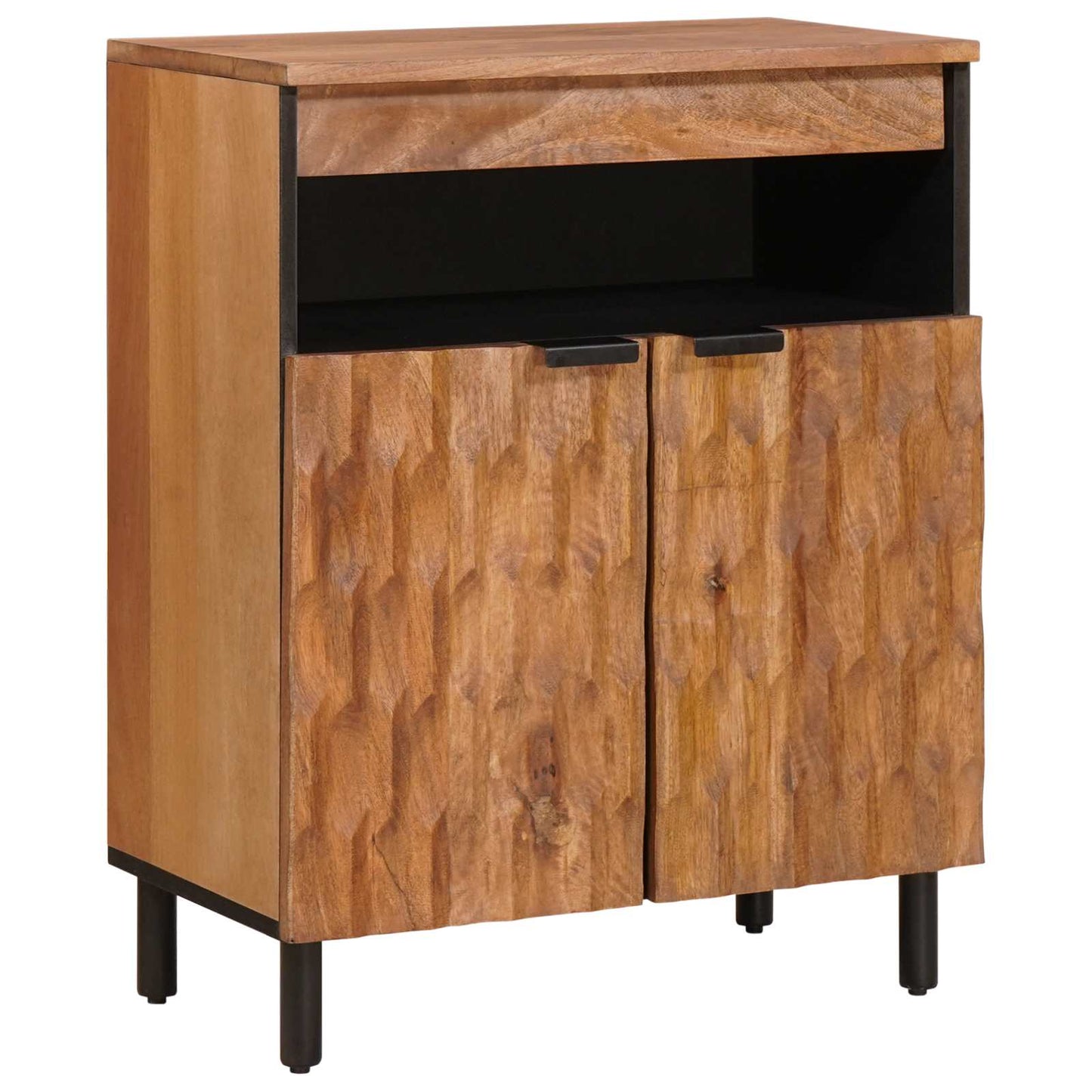 Credenza con porta Finitura Marrone Acacia 60 x 33 x 75 cm