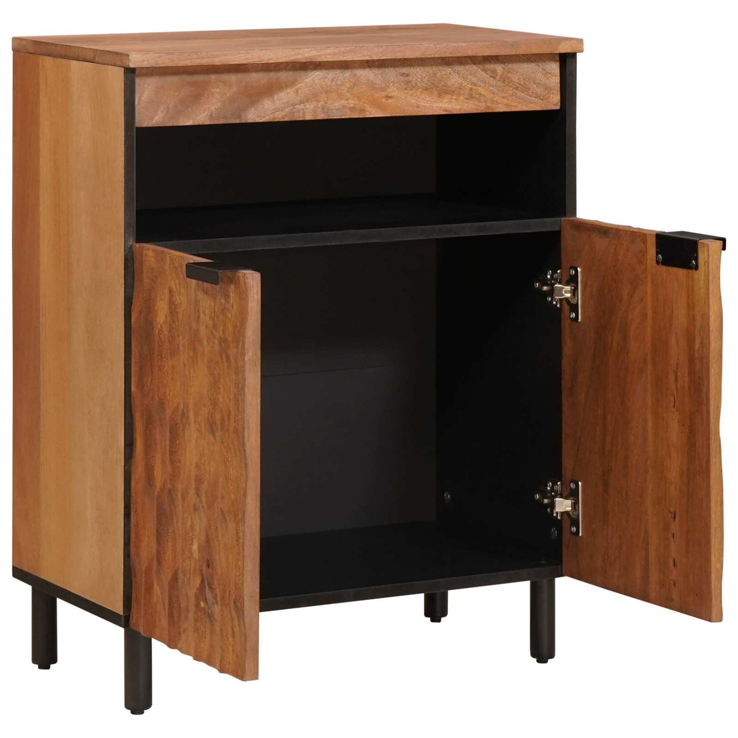 Credenza con porta Finitura Marrone Acacia 60 x 33 x 75 cm