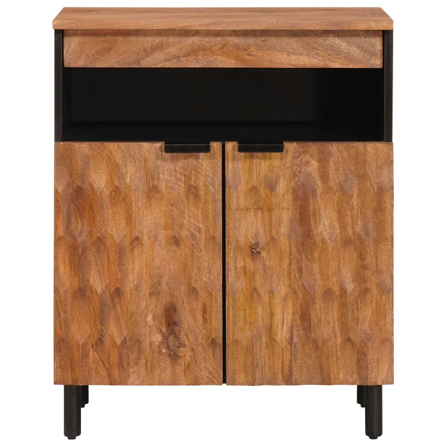 Credenza con porta Finitura Marrone Acacia 60 x 33 x 75 cm