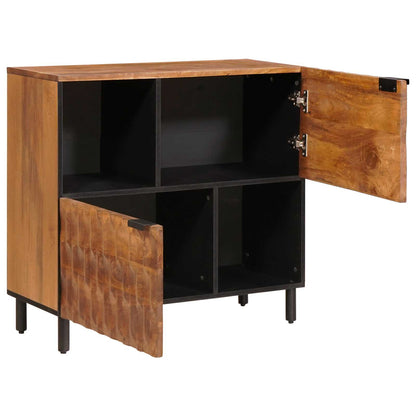 Credenza con porta Finitura Marrone Acacia 80 x 33 x 75 cm