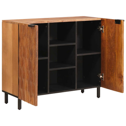Credenza con porta Finitura Marrone Acacia 90 x 33 x 75 cm