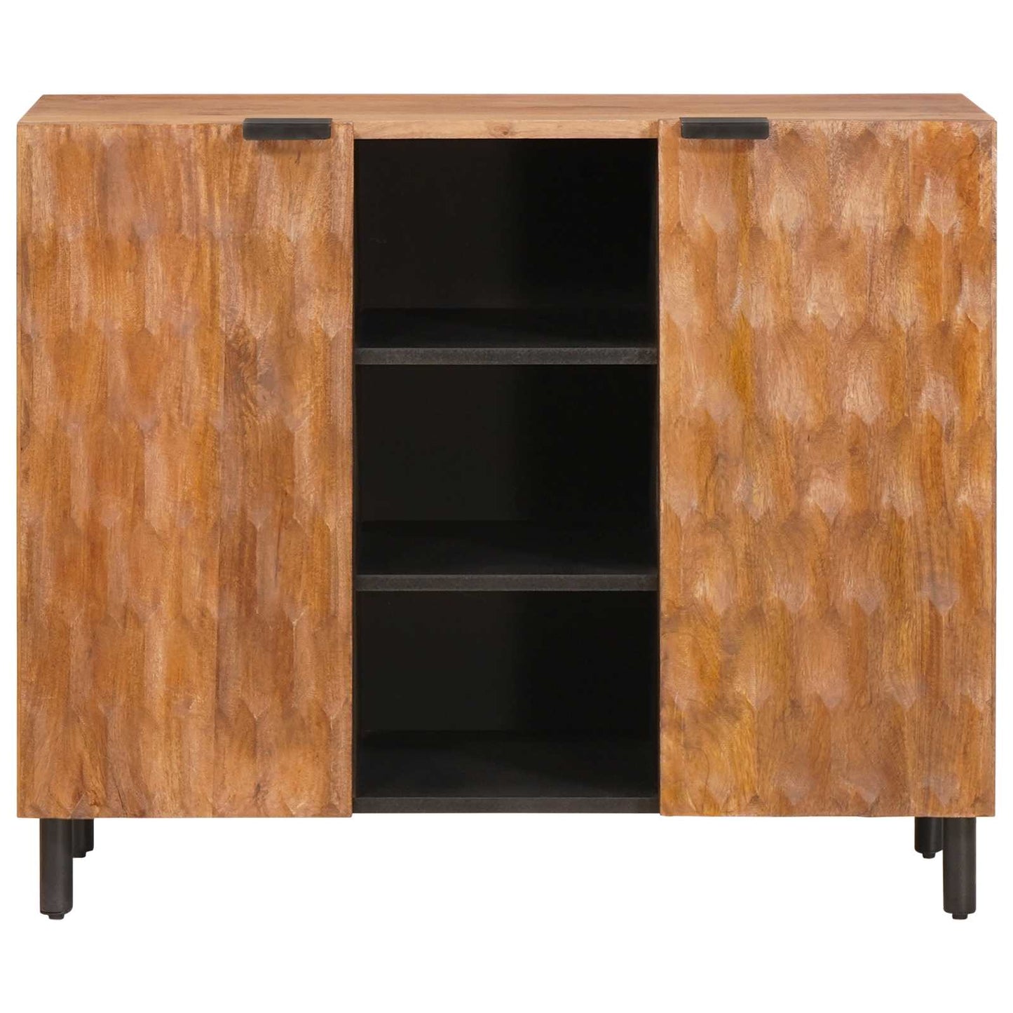 Credenza con porta Finitura Marrone Acacia 90 x 33 x 75 cm