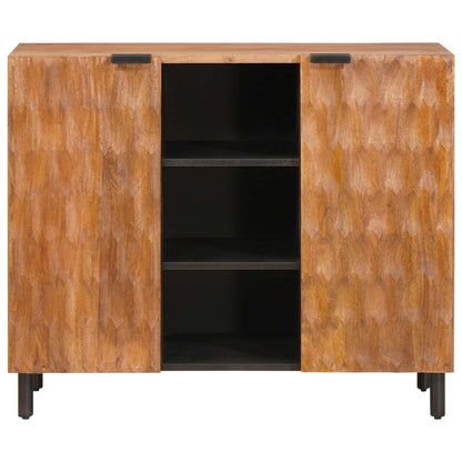 Credenza con porta Finitura Marrone Acacia 90 x 33 x 75 cm