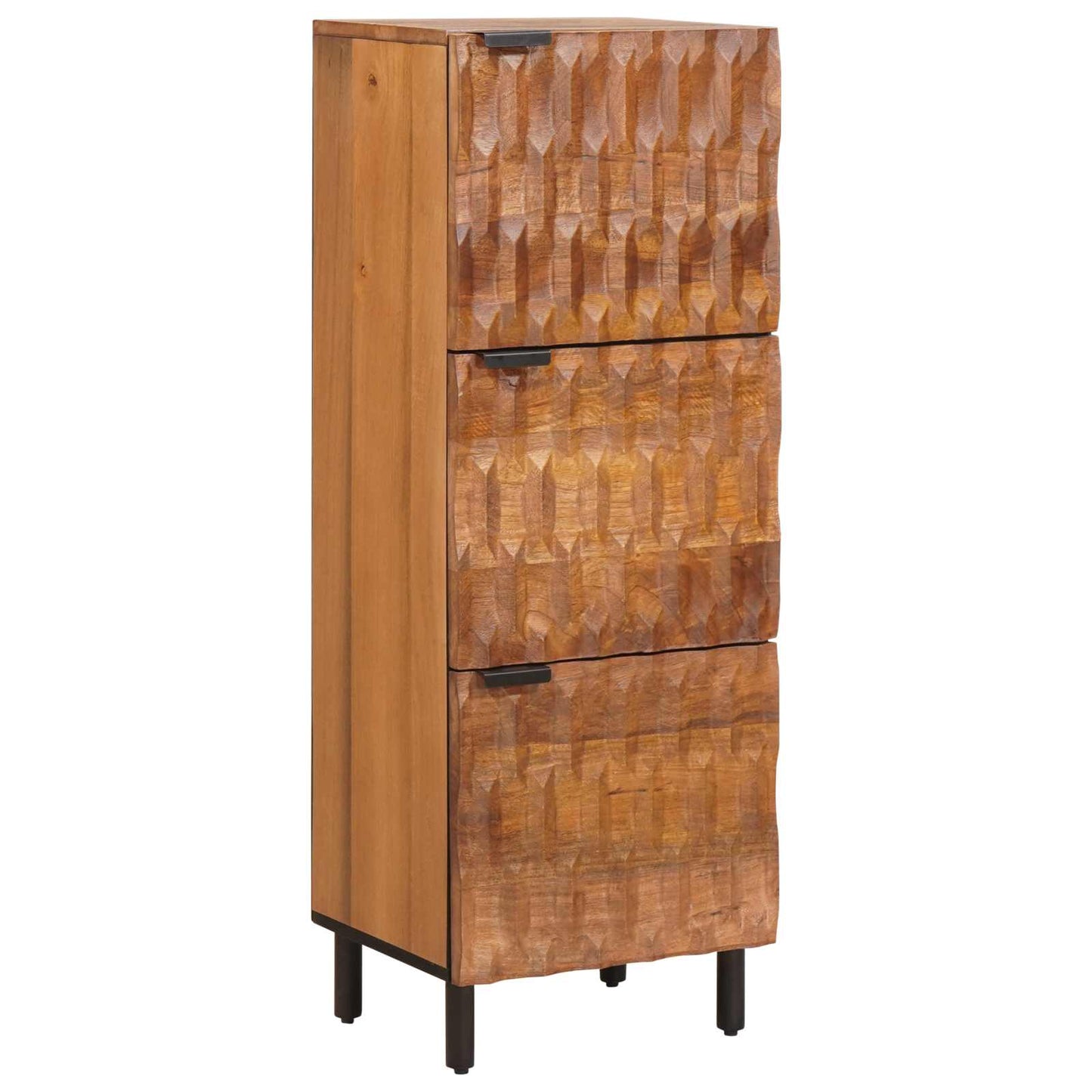 Credenza con porta Finitura Marrone Acacia 40 x 33 x 110 cm
