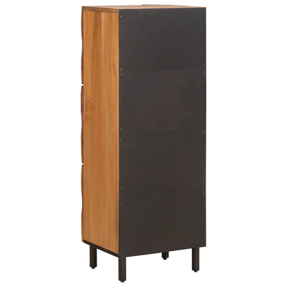 Credenza con porta Finitura Marrone Acacia 40 x 33 x 110 cm
