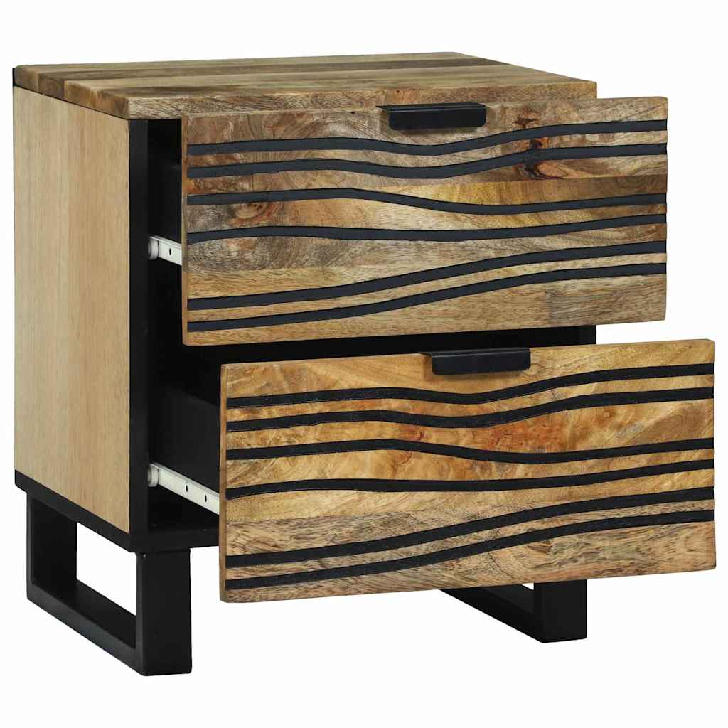 Armadio da Notte con cassetto 2 pcs Marrone 40 x 33 x 46 cm