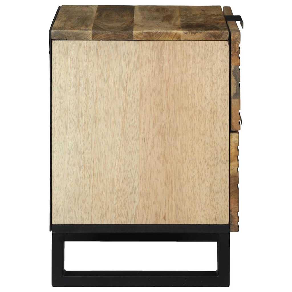 Armadio da Notte con cassetto 2 pcs Marrone 40 x 33 x 46 cm