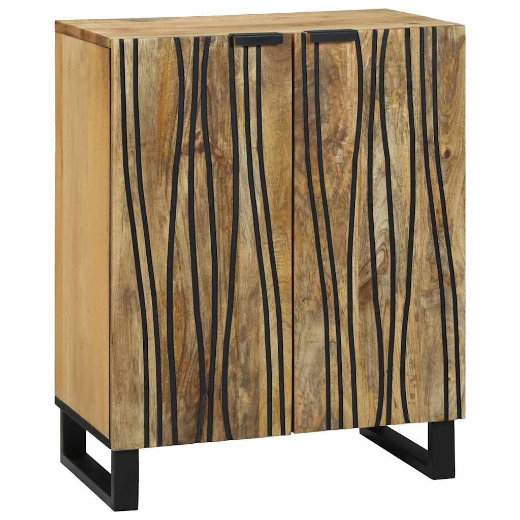 Credenza Naturale 60 x 33,5 x 75 cm Legno di mango massello