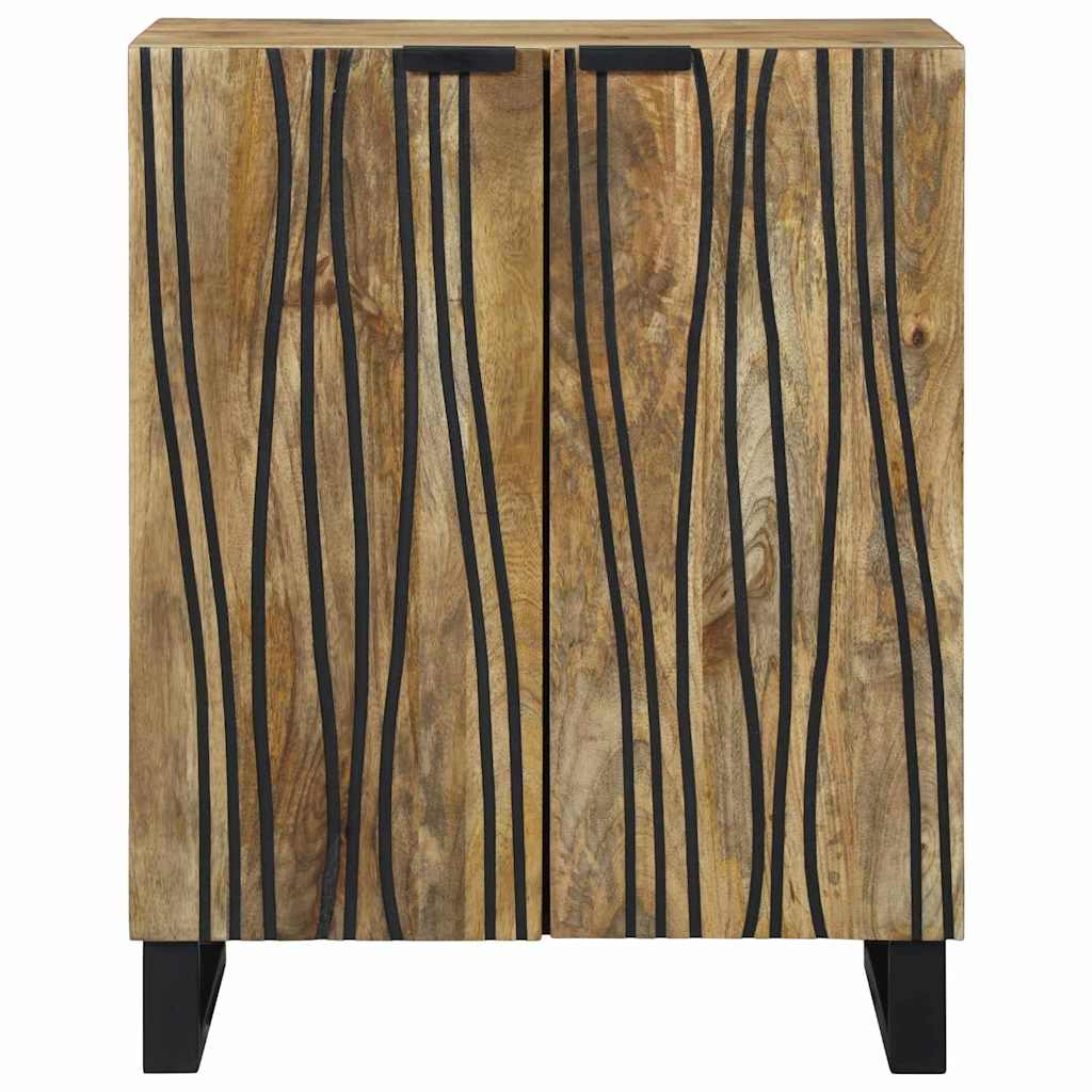 Credenza Naturale 60 x 33,5 x 75 cm Legno di mango massello