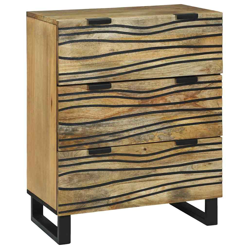 Credenza Marrone 60 x 33.5 x 75 cm Legno massello di mango