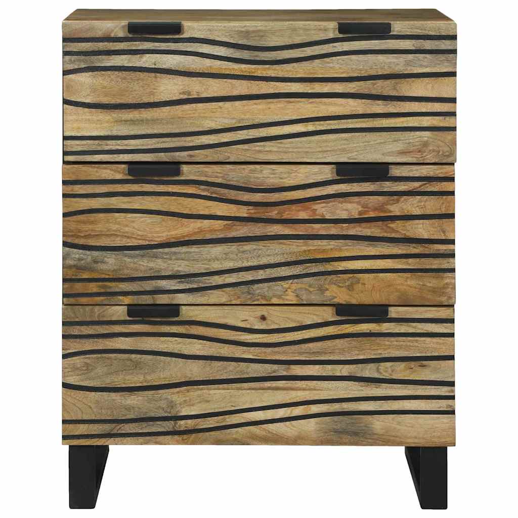 Credenza Marrone 60 x 33.5 x 75 cm Legno massello di mango