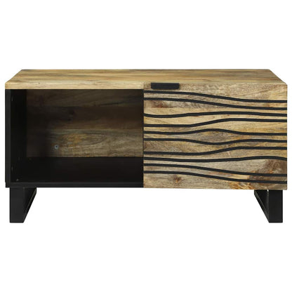 Tavolino da salotto Marrone e Nero 80 x 50 x 40 cm