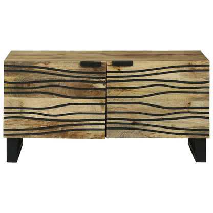 Tavolino da salotto Marrone e Nero 80 x 50 x 40 cm