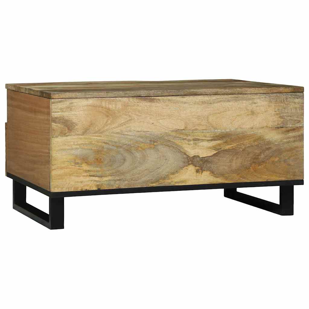 Tavolino da salotto con cassetto Marrone e Nero 80 x 54 x 40 cm