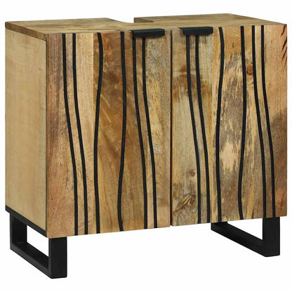Armadio per Lavabo da Bagno con porta Marrone 62 x 33 x 58 cm