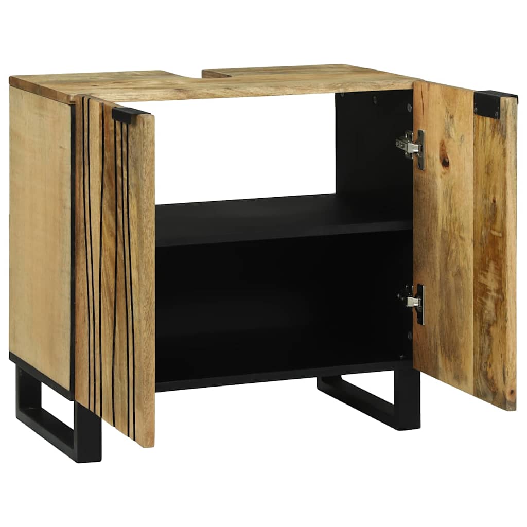 Armadio per Lavabo da Bagno con porta Marrone 62 x 33 x 58 cm