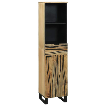 Armadio per Lavabo da Bagno con porta Marrone 38 x 33 x 160 cm