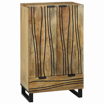 Highboard Marrone 60 x 33 x 100 cm legno massello di mango