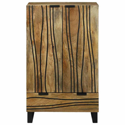 Highboard Marrone 60 x 33 x 100 cm legno massello di mango