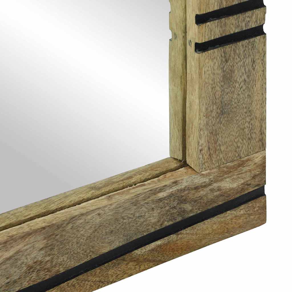 Specchio da bagno con specchio Marrone 70 x 50 x 2,5 cm