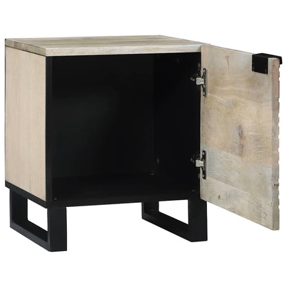 Armadio da Notte Bianco e Nero 40 x 33 x 46 cm