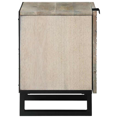 Armadio da Notte 2 pcs Bianco e Nero 40 x 33 x 46 cm