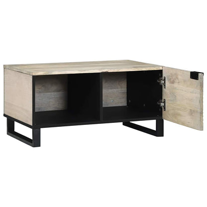 Tavolino da salotto Beige e Nero 80 x 50 x 40 cm