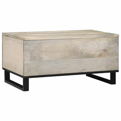 Tavolino da salotto Beige e Nero 80 x 50 x 40 cm