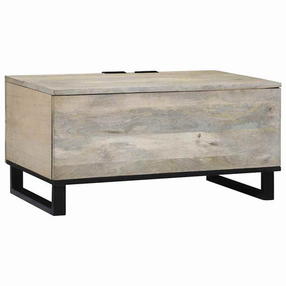 Tavolino da salotto Beige e Nero 80 x 50 x 40 cm