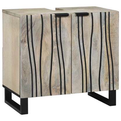 Armadio per Lavabo da Bagno con porta Bianco 62 x 33 x 58 cm